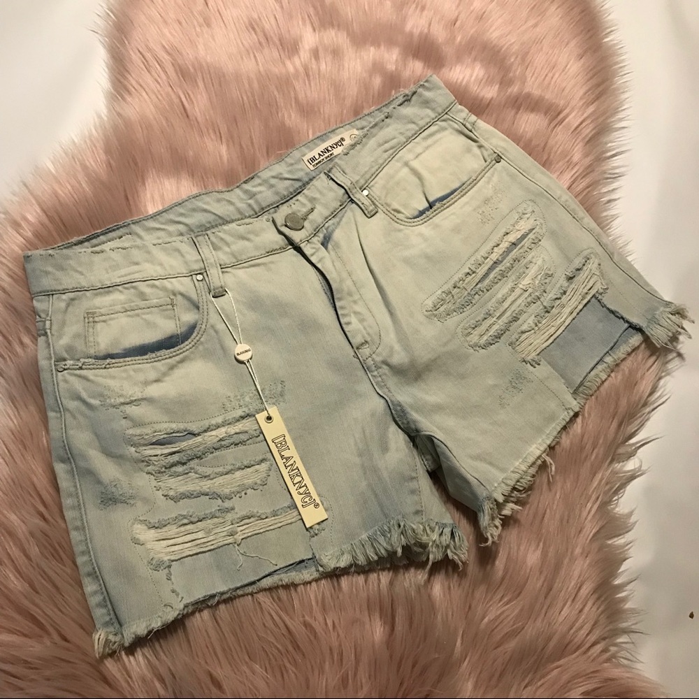 BLANKNYC Tomboy Distressed Shorts